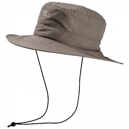 Панама унисекс Jack Wolfskin Supplex Mosquito Siltstone - Фото 1 большая