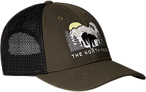 Кепка The North Face Embroidered Mudder Trucker Shady Blue/Bear Graphic