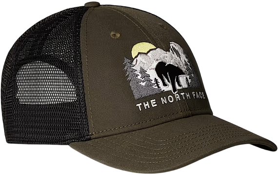 Кепка The North Face Embroidered Mudder Trucker Shady Blue/Bear Graphic - Фото 1 большая