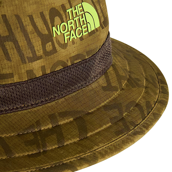 Панама детская The North Face Class V Reversible Cedar Logo Weather Topo Phantom Print - Фото 5 большая