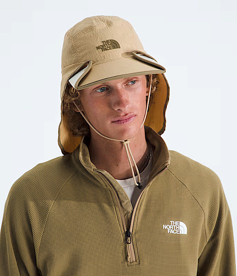 Панама The North Face Class V Convertible Sunshield Khaki Stone/Ced - Фото 6 большая