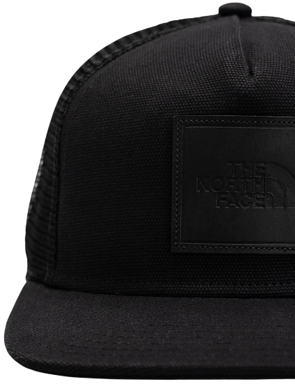 Кепка The North Face Half Dome Trucker Tnf Black/Leather Patch - Фото 2 большая