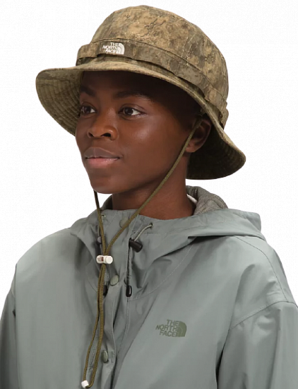 Панама The North Face Class V Brimmer Military Olive Cloud Camo Wash Print - Фото 3 большая