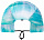Кепка Buff Pack run Marbled Turquoise - Фото 2 малая