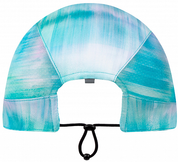Кепка Buff Pack run Marbled Turquoise - Фото 2 большая