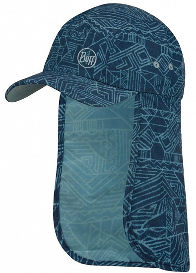 Кепка Buff Bimini Cap Kids Kasai Night Blue - Фото 1 большая