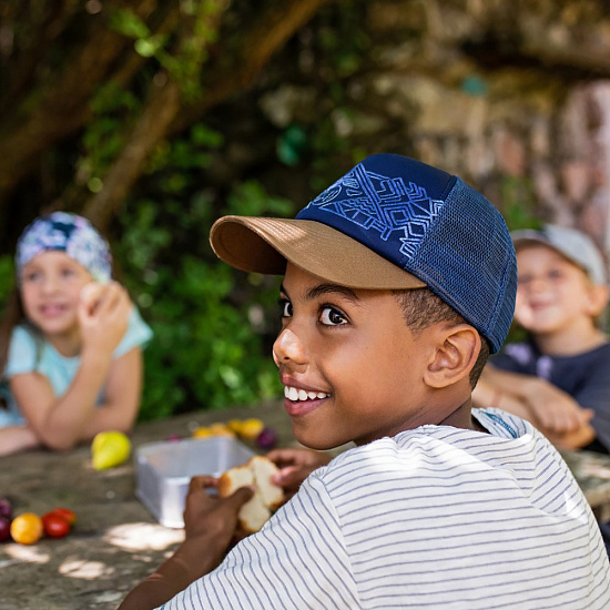 Кепка Buff Trucker Cap Kids Kasai Night Blue - Фото 4 большая