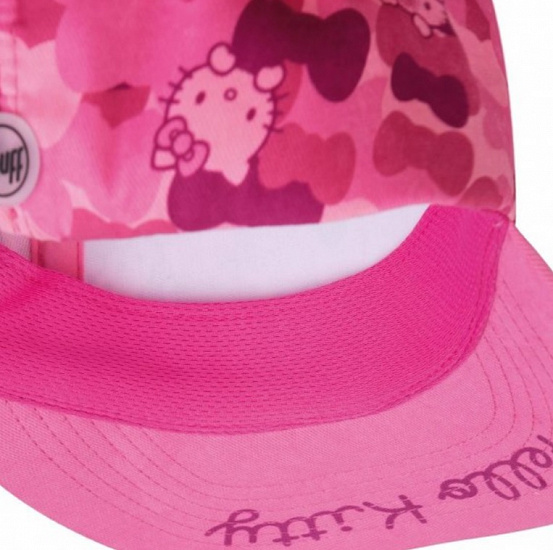 Кепка Buff 5 Panels Cap Kids Hello Kitty Camo Pink - Фото 2 большая