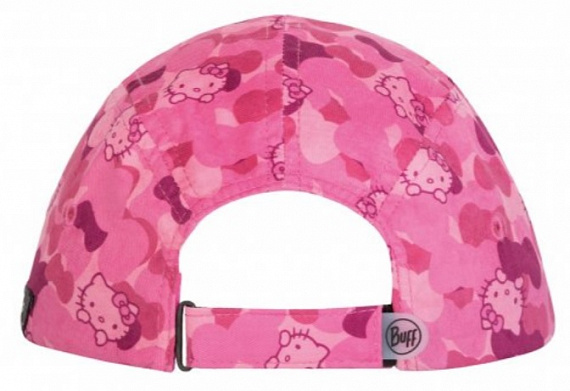 Кепка Buff 5 Panels Cap Kids Hello Kitty Camo Pink - Фото 3 большая