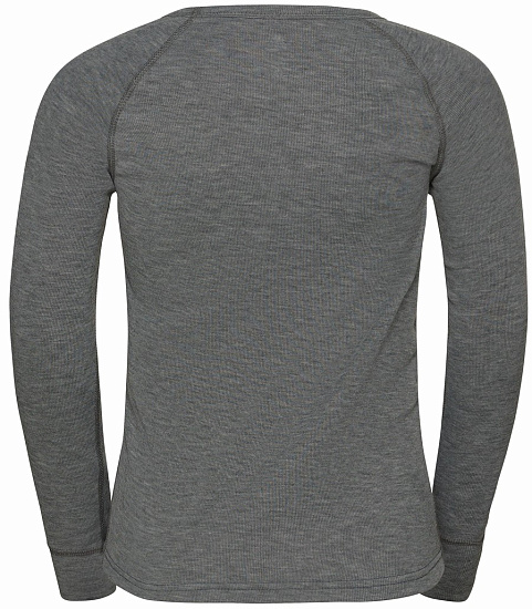 Лонгслив детский Odlo Active Warm Eco Steel Grey Melange - Фото 2 большая