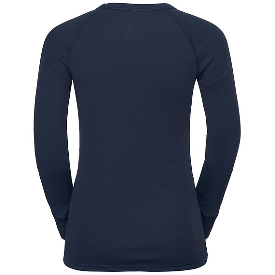 Футболка детская Odlo Top L/S Active Originals Темно синий - Фото 2 большая