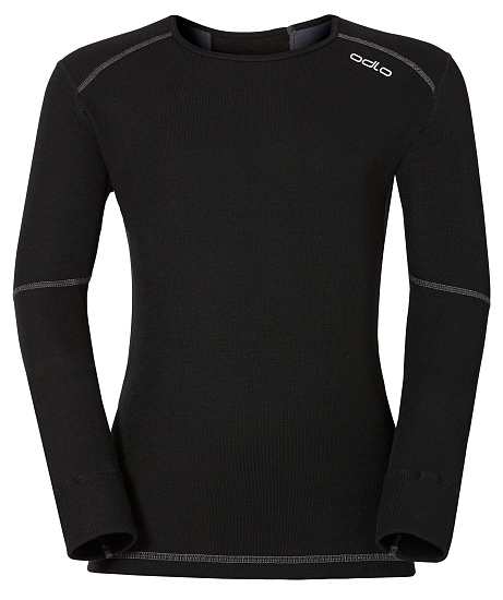 Футболка детская Odlo X-Warm Black - Фото 1 большая