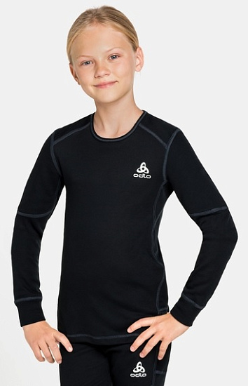 Лонгслив детский Odlo Active X-Warm Kids Eco Черный - Фото 3 большая