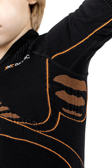 Футболка детская X-Bionic Accumulator UW Black/Orange - Фото 6 большая