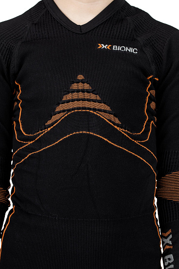 Футболка детская X-Bionic Accumulator UW Black/Orange - Фото 7 большая