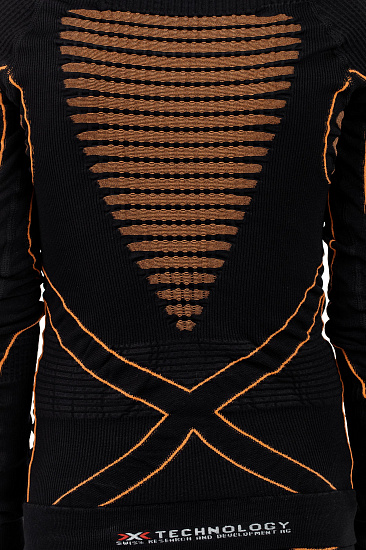 Футболка детская X-Bionic Accumulator UW Black/Orange - Фото 8 большая