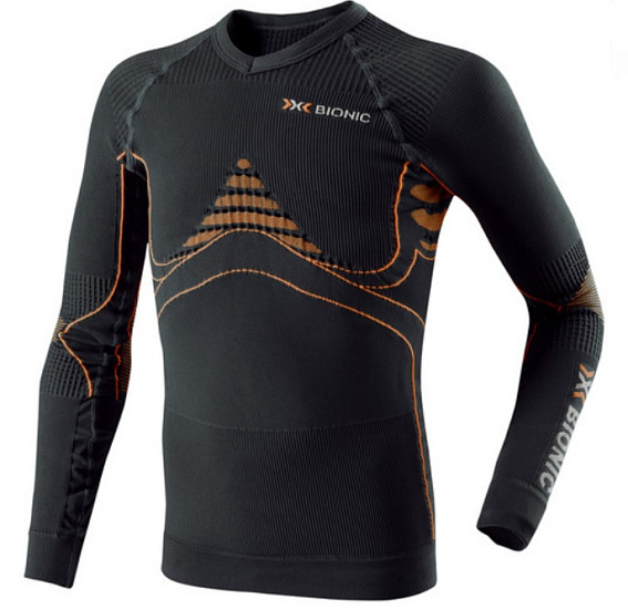 Футболка детская X-Bionic Accumulator UW Black/Orange - Фото 1 большая