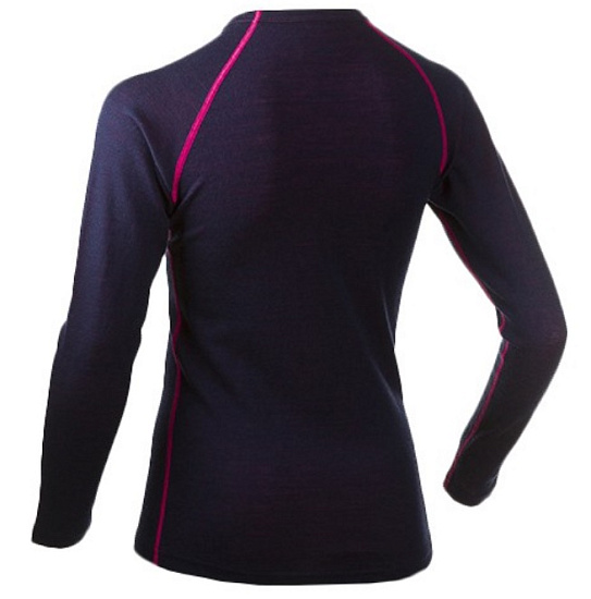 Футболка детская Bergans Akeleie Youth Navy/Pink - Фото 2 большая