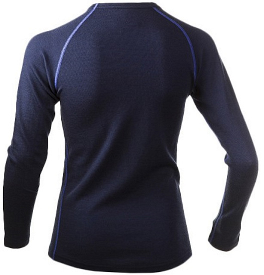 Футболка детская Bergans Akeleie Youth Navy/Warm Cobalt - Фото 2 большая