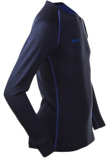 Футболка детская Bergans Akeleie Youth Navy/Warm Cobalt - Фото 3 большая