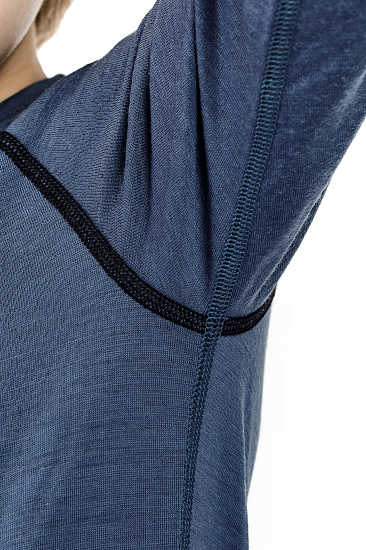 Футболка детская Bergans Akeleie Fogblue/Dk Navy - Фото 5 большая