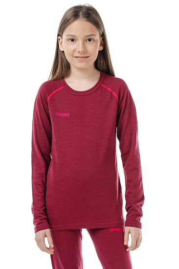 Футболка детская Bergans Akeleie Jam/Dk Sorbet - Фото 4 большая