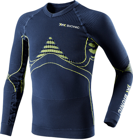 Футболка детская X-Bionic Accumulator UW B.Marine/Yellow - Фото 1 большая