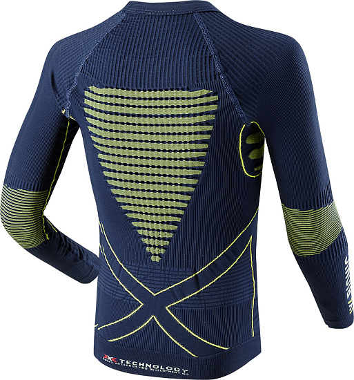 Футболка детская X-Bionic Accumulator UW B.Marine/Yellow - Фото 2 большая