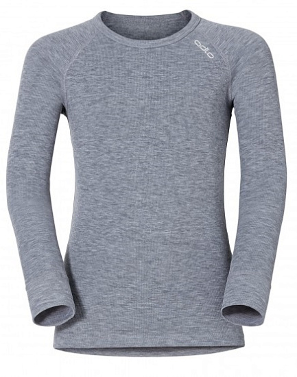 Футболка детская Odlo WARM Grey Melange - Фото 1 большая