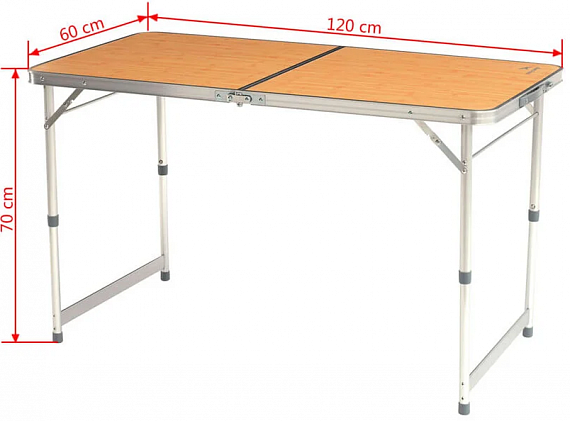 Стол Easy Camp Arzon 60x120x70 Brown - Фото 2 большая