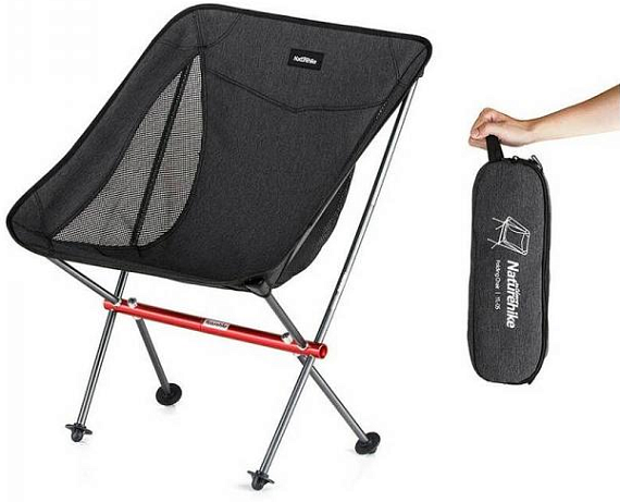 Стул Naturehike YL05 Moon Black - Фото 2 большая