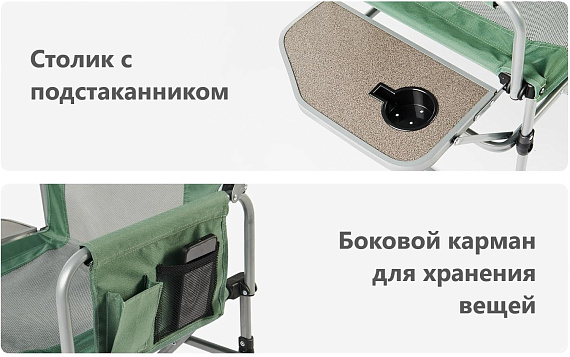 Кресло Naturehike Hyland 001 Army Green - Фото 2 большая