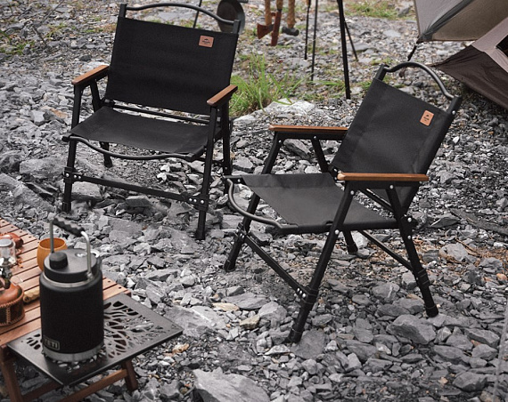 Кресло Naturehike Aluminum Alloy Foldable Chair Black - Фото 3 большая