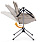 Кресло Naturehike Yl11 Folding Rocking Chair Black Mesh - Фото 2 малая
