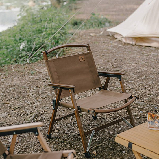 Стул Naturehike Folding Chair Wood Forest Green - Фото 2 большая
