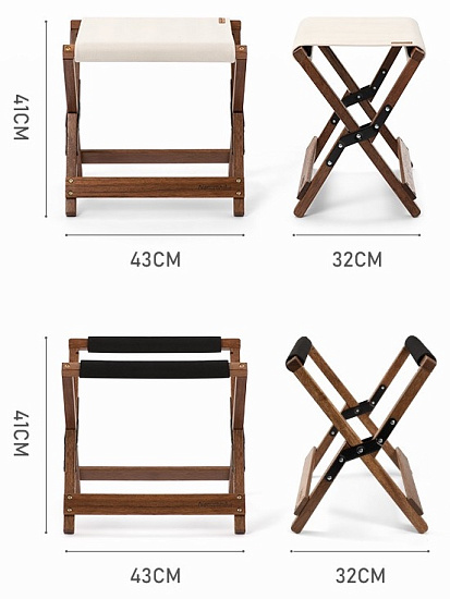 Стул Naturehike Folding Stool Wood - Фото 2 большая