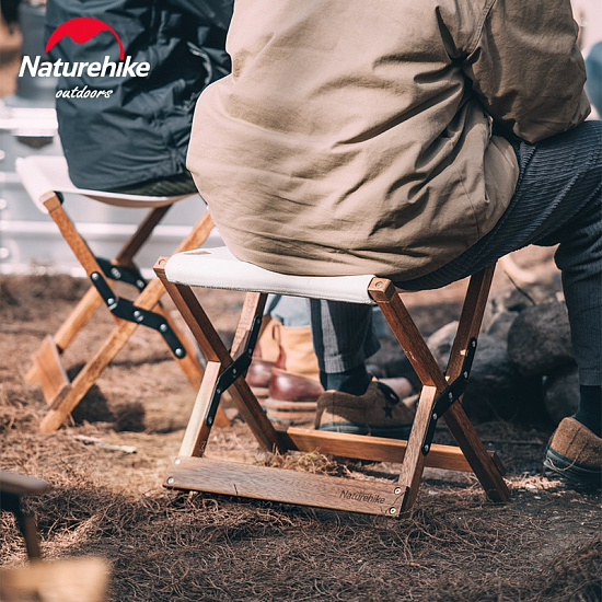 Стул Naturehike Folding Stool Wood - Фото 5 большая