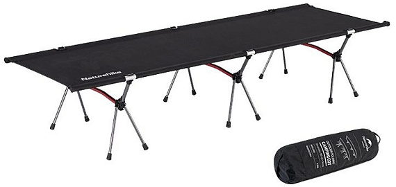 Раскладушка Naturehike XJC04 Ultralight Q-9E Black - Фото 5 большая