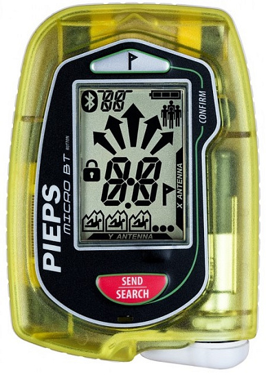 Лавинный датчик Pieps Micro Bt Button Yellow/Black - Фото 1 большая