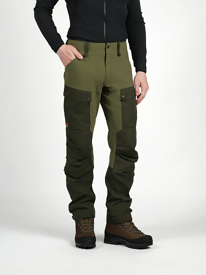 Брюки мужские Fjallraven Keb Deep Forest/Laurel Green - Фото 4 большая
