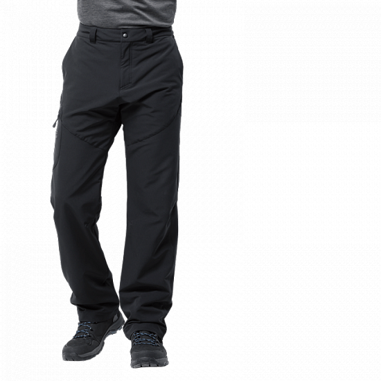 Брюки мужские Jack Wolfskin Chilly Track XT Short Black - Фото 4 большая