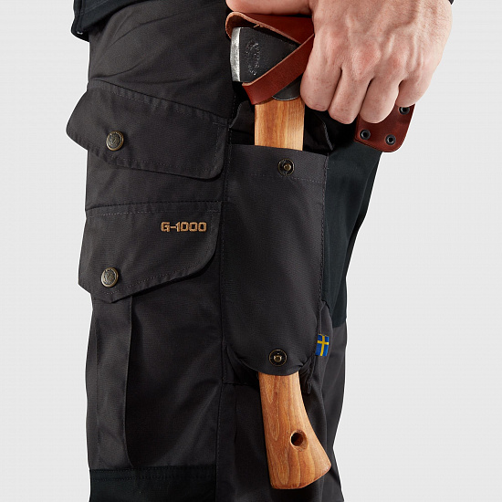Брюки мужские Fjallraven Barents Pro Winter Black - Фото 4 большая