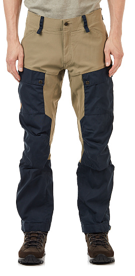 Брюки мужские Fjallraven Keb Dark Navy-Light Olive - Фото 3 большая