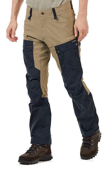 Брюки мужские Fjallraven Keb Dark Navy-Light Olive - Фото 4 большая