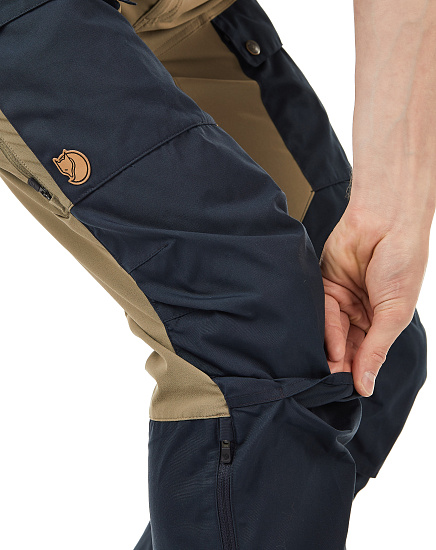 Брюки мужские Fjallraven Keb Dark Navy-Light Olive - Фото 7 большая