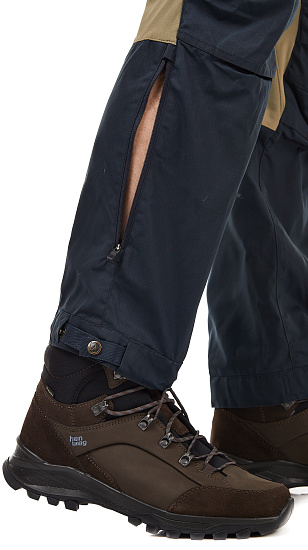 Брюки мужские Fjallraven Keb Dark Navy-Light Olive - Фото 9 большая