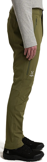 Брюки мужские Haglofs Moran Softshell Slim Olive Green - Фото 5 большая