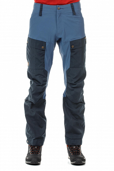 Брюки мужские Fjallraven Keb Dark Navy-Uncle Blue - Фото 4 большая