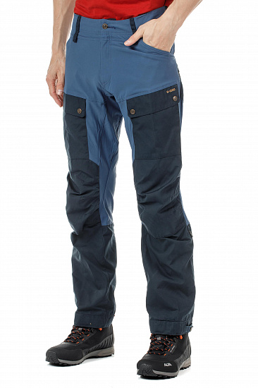 Брюки мужские Fjallraven Keb Dark Navy-Uncle Blue - Фото 5 большая