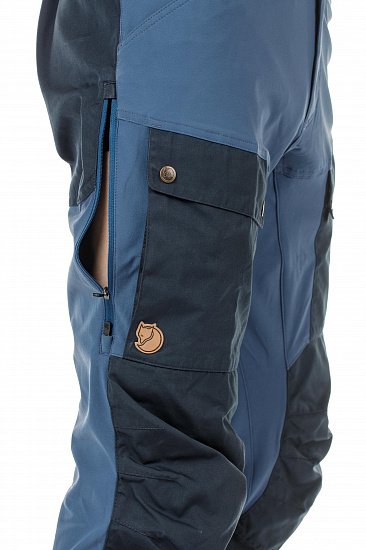 Брюки мужские Fjallraven Keb Dark Navy-Uncle Blue - Фото 8 большая